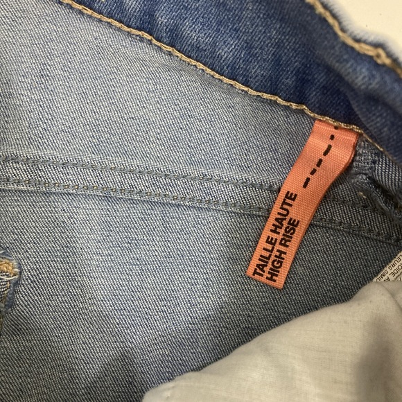 Garage Women 01 Blue Jeans High Rise Med Wash Skinny Fit Slim thru thigh leg - Picture 5 of 11